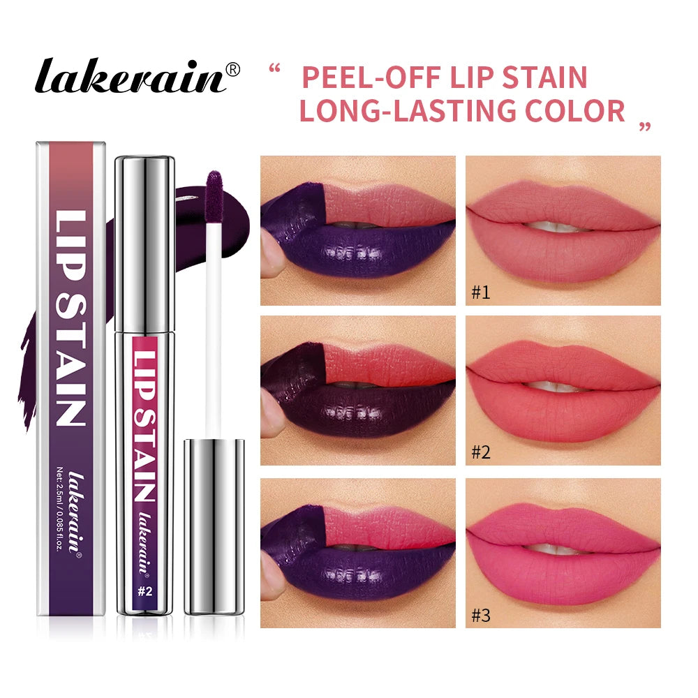 Peel Off Lip Stain – Long Lasting Waterproof Lip Tint (24H Transfer-Proof Color)