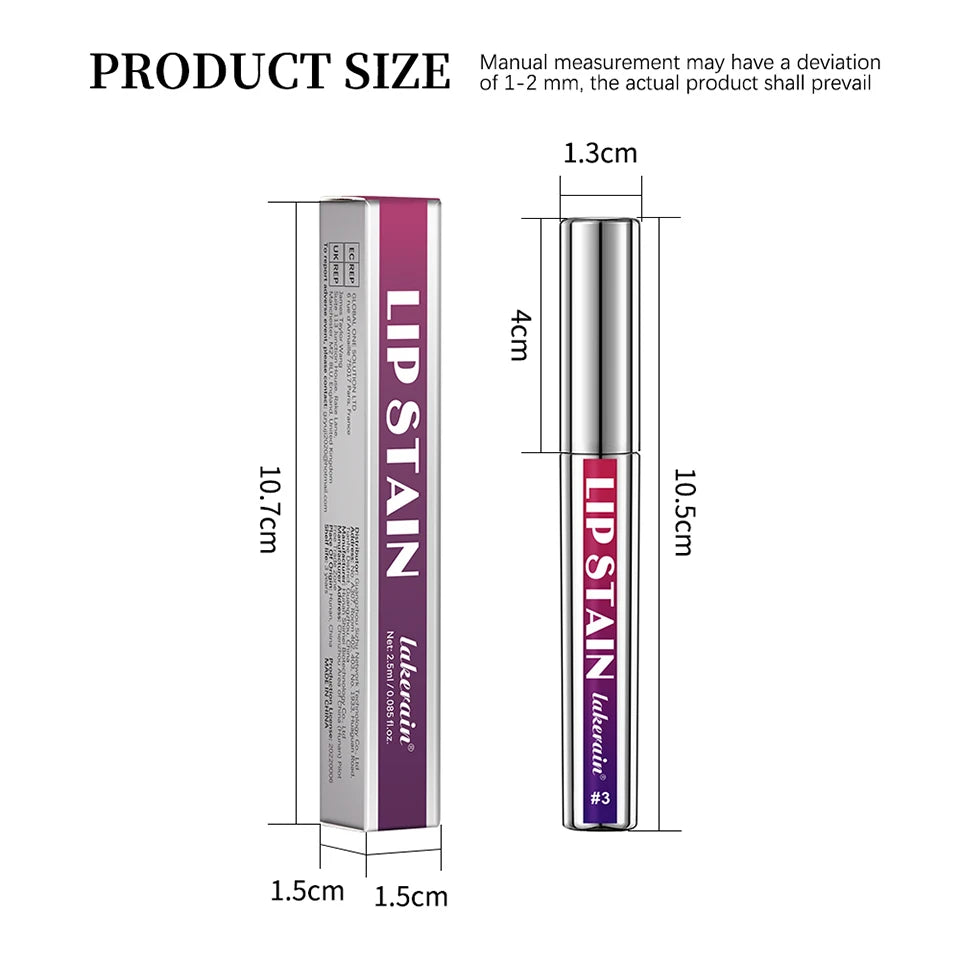 Peel Off Lip Stain – Long Lasting Waterproof Lip Tint (24H Transfer-Proof Color)