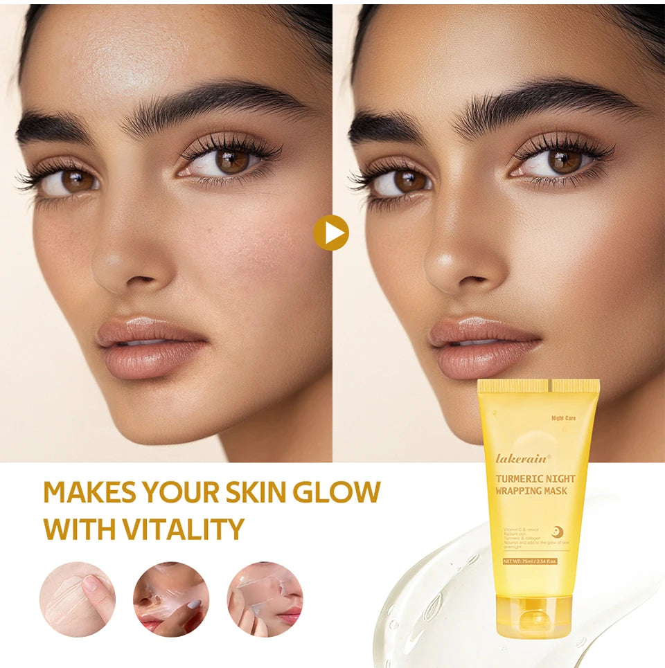 Korean Turmeric Night Wrapping Mask — Glow While You Sleep